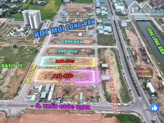 Bán đất mặt tiền Công Viên, khu mới Long Vân, có nhiều lô liền kề