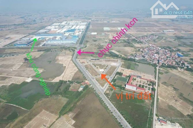 BÁN LÔ ĐẤT DỰ ÁN AN BÌNH TAM GIÁC KCN YÊN PHONG, BẮC NINH - 100M2 - 2,6 TỶ - 1