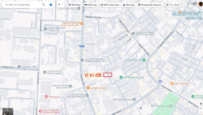 Bán đất 8x76.6m, hẻm Nguyễn Thị Minh Khai p. Tân Đông Hiệp gần chợ Tân Long - 2