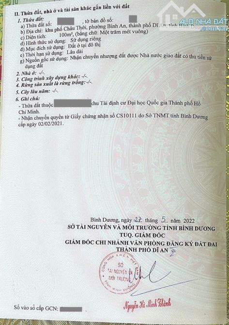 Đất đẹp kdc Châu Thới gần BigC Go và làng đại học quốc gia Tphcm - 7