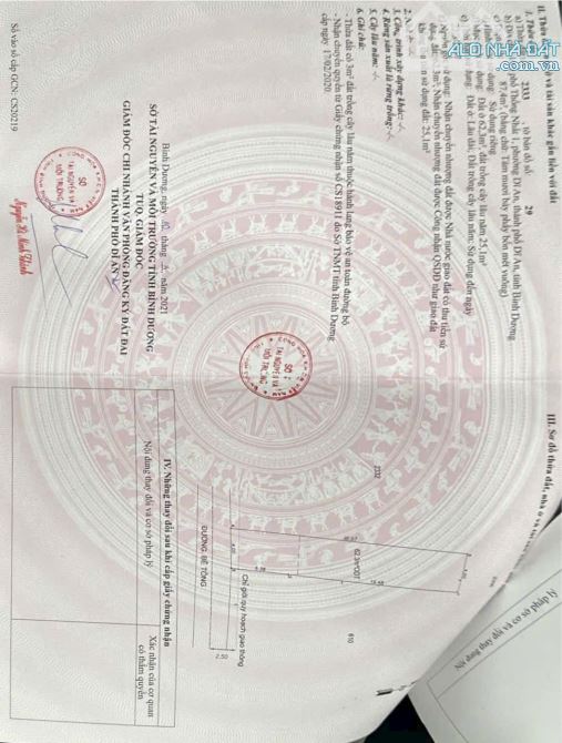 Cần bán đất sổ riêng đường Lý Thường Kiệt gần ngã 4 mồi p dĩ an.bd - 1