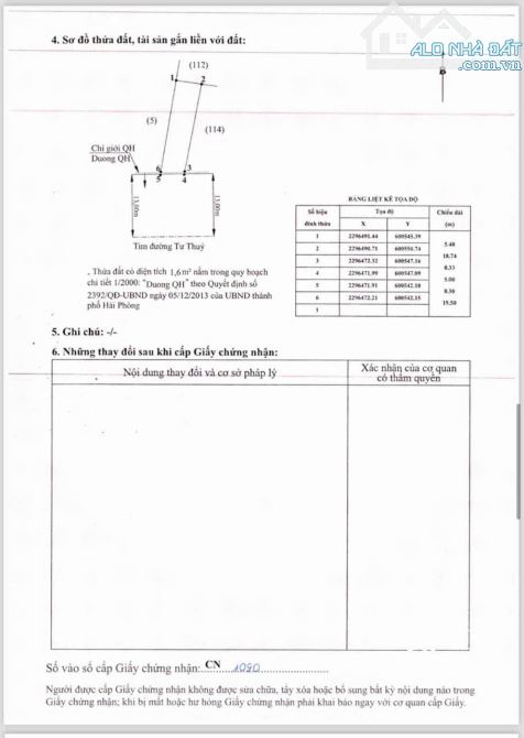 ✅ Bán lô 100m Mặt đường Tư Thủy 362 Hòa Nghĩa, Dương Kinh , Hải Phòng. Giá 3.1x tỷ