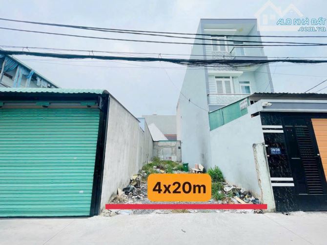 BÁN ĐẤT THẠNH XUÂN 24 ĐƯỜNG THÔNG 5M-DT 80M2(4x20) Chỉ 4Tỷ
