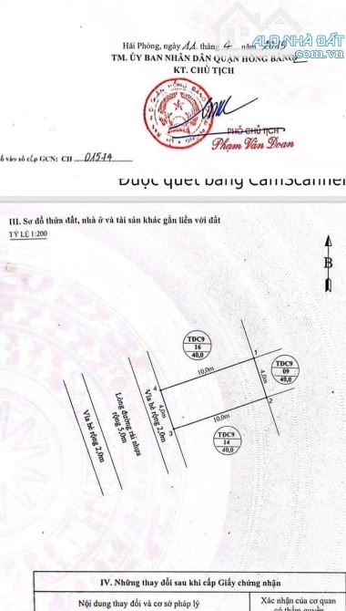 BÁN LÔ ĐẤT ĐẸP TẠI TĐC THẾ LỮ – HẠ LÝ, HỒNG BÀNG- HẢI PHÒNG. Chỉ vài bước chân ra view hồ
