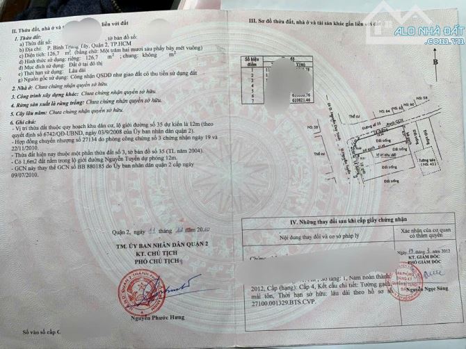 Bán đất 2 mặt tiền đường Nguyễn Tuyển Quận 2 giá 40 tỷ - 2