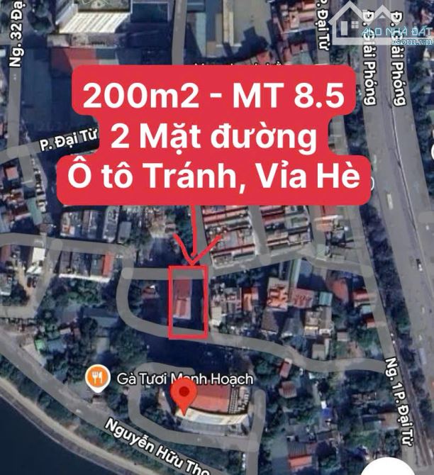 Hàng Hiếm! Nguyễn Hữu Thọ, Linh Đàm 200m2 - MT 8.5M - 2 Mặt Đường, Ô tô Tránh, Vỉa Hè, KD - 2