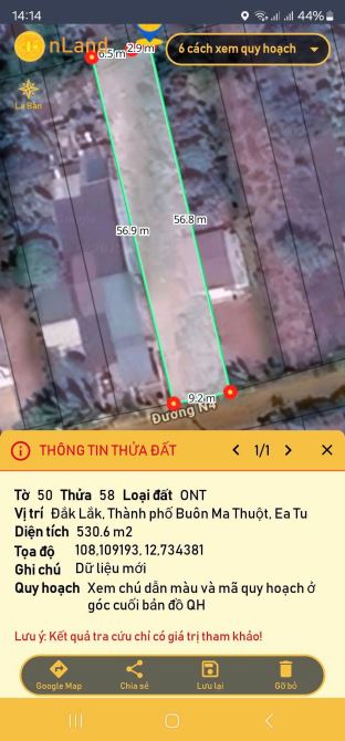 9x56m ĐẤT THỔ CƯ ĐƯỜNG N4 BUÔN JU PHƯỜNG TÂN AN GIÁ RẺ - 2