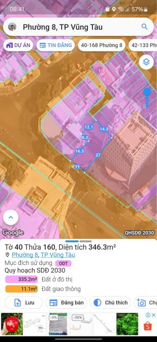 BÁN NHÀ MT LÊ HỒNG PHONG -DT=346M2=11X27M - KẾ BÊN VIETTEL, VŨNG TÀU PLAZA - P. 8 - TP. VT - 4