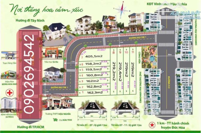 chính chủ bán đất thổ cư gần vinhome hậu nghĩa - 4