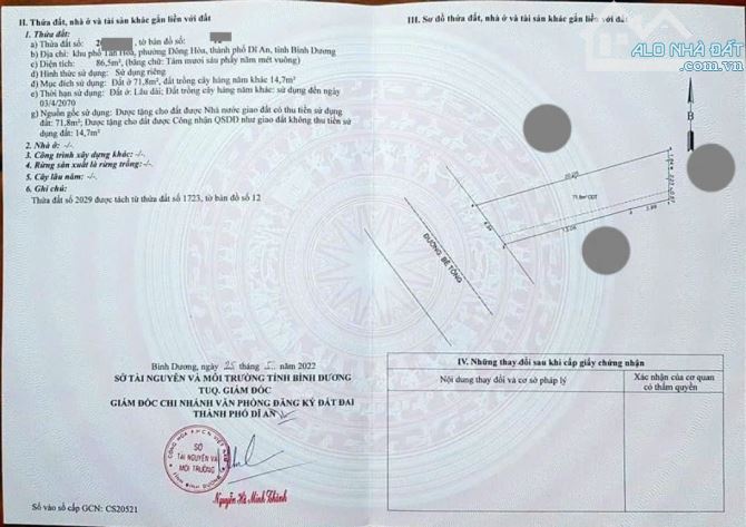 Nhà gần chợ Đông Hòa, phường Đông Hòa, TP Dĩ An. 4 tỷ - 5