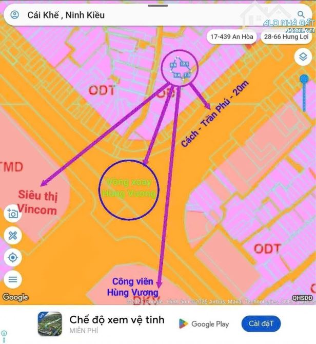 Bán Nền Hẻm 21 Trần Phú - Cái Khế DT 97m2 Đất