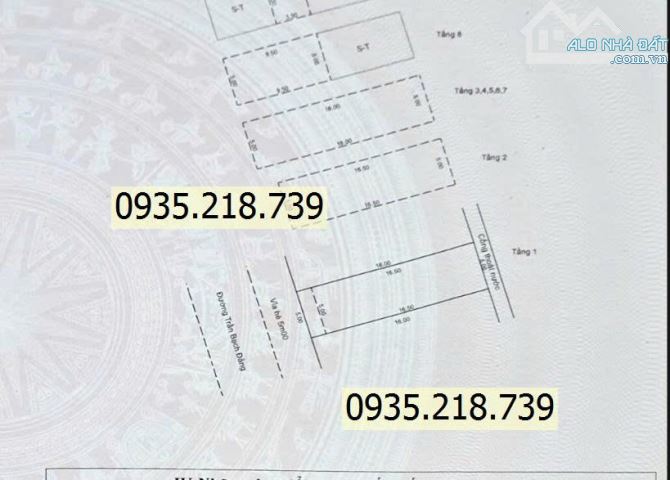 Ngay Phố đi bộ - 8Tầng MT đường Trần Bạch Đằng, 5x18m, giá 39 tỷ