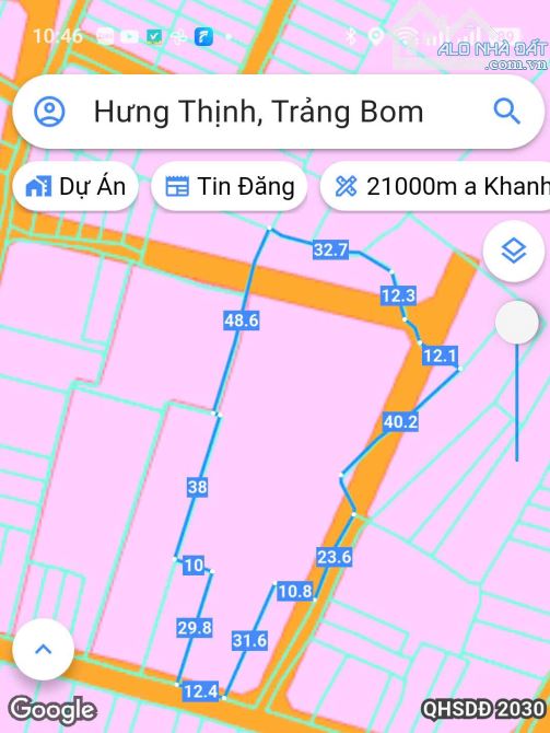 Bán 3950m ngay QL 1A Hưng Thịnh, Trảng Bom