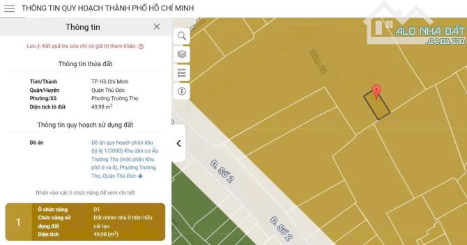 BÁN ĐẤT TRƯỜNG THỌ – TP THỦ ĐỨC – HẺM Ô TÔ – CHỈ 4.8T