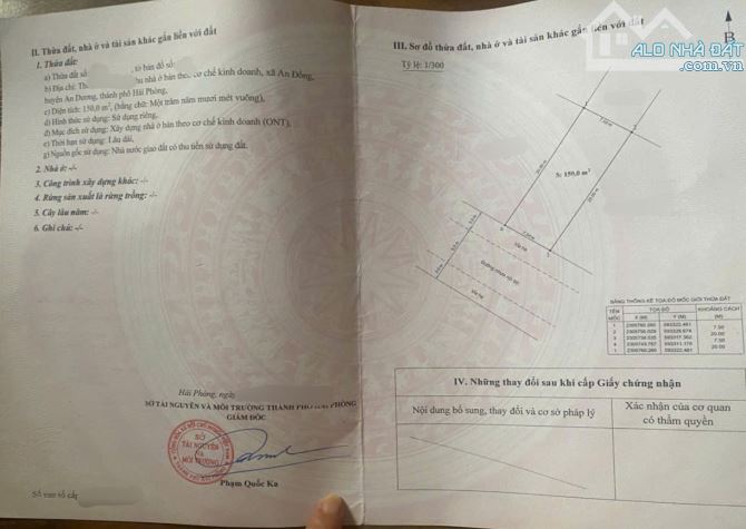 Còn duy nhất 1 lô đất đẹp tại Vật Liệu Cách Điện, Trang Quan, An Đồng