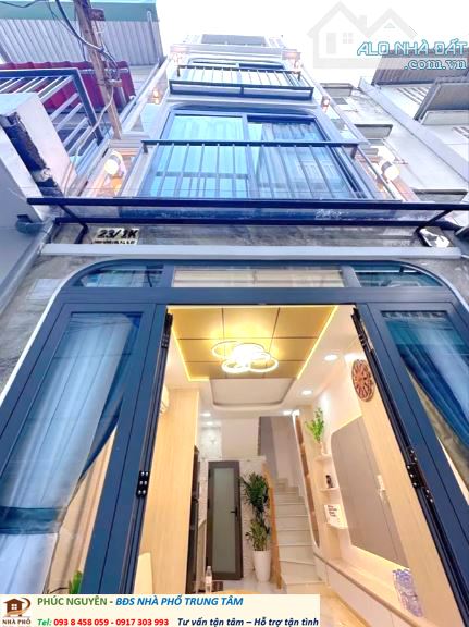 Bán nhà 4 tầng hẻm 1 sẹc 1 căn nhà tới Phan Đăng Lưu Bình Thạnh Dtsd 84m Gía 4.95 full NT