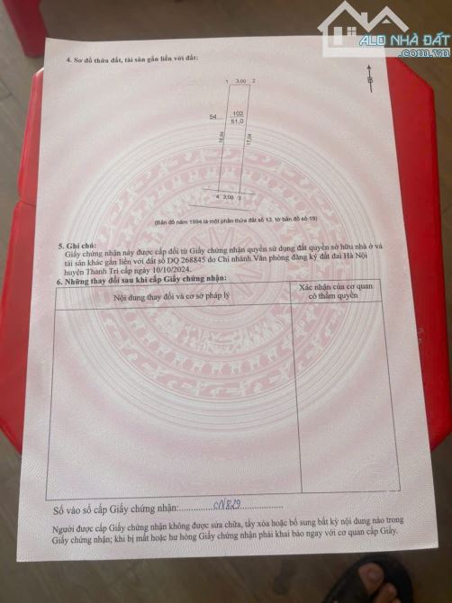 Bán 51m ĐẤT phố VŨ LĂNG - Ngũ Hiệp - Thanh Trì. Giá: 6.6 tỷ - 1