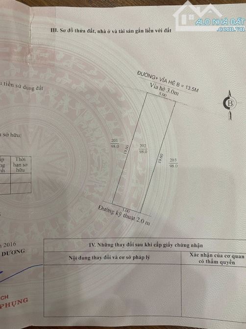 Bán đất mặt phố Hồng Châu, phường Hải Tân, TP Hải Dương, 98m2, mt 5m, đường 13.5m, giá tốt - 1