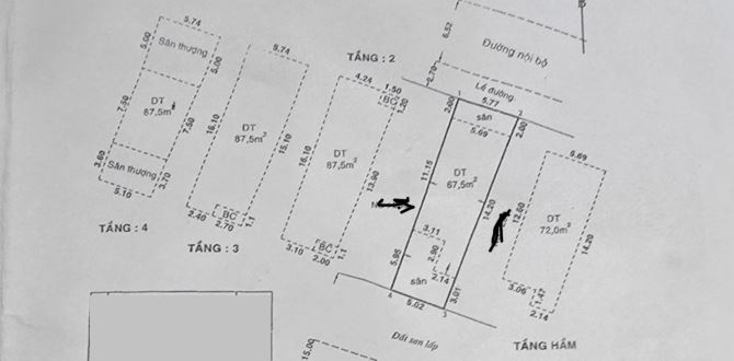 HIẾM 2 MẶT TIỀN MAN THIỆN & D2 – HẦM + 4 TẦNG – DIỆN TÍCH 104M2 – HƠN 400M2 SÀN – NGANG 5M - 16