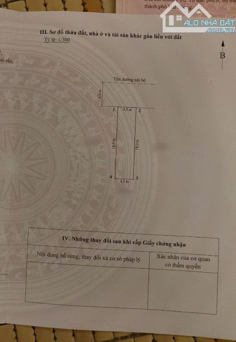 Chủ gửi bán lô đất hộ phụ xi măng xi măng, Đồng Thái, An Dương . - 2