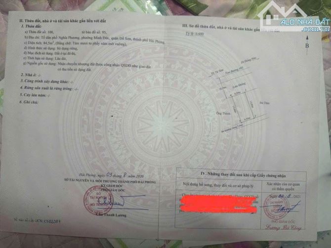 Bán Đất 84m2 thổ cư và 30m lưu không Mặt Đường 403 Minh Đức Nam Đồ Sơn - 2