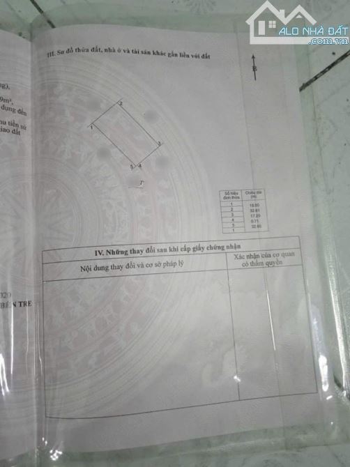 Cần bán 1 nền biệt thự chà bá  Đường xe 7 chỗ, xe tải, cách ủy ban Phường Bến Tre - 2