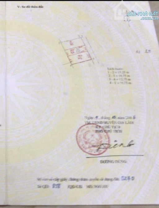 3.8 tỷ/ 79 m2/6.8 M tiền/ Yên Mỹ / Dương Quang/ Gia Lâm - 3