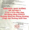 BÁN ĐẤT, KHO, NHÀ XƯỞNG XÃ HỐ NAI 3 SỔ HỒNG RIÊNG, ĐƯỜNG RỘNG 8m THÔNG THOÁNG