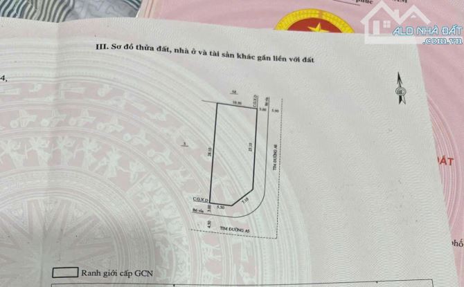 Đất ôm cua góc mặt tiền view sông khu đê đông