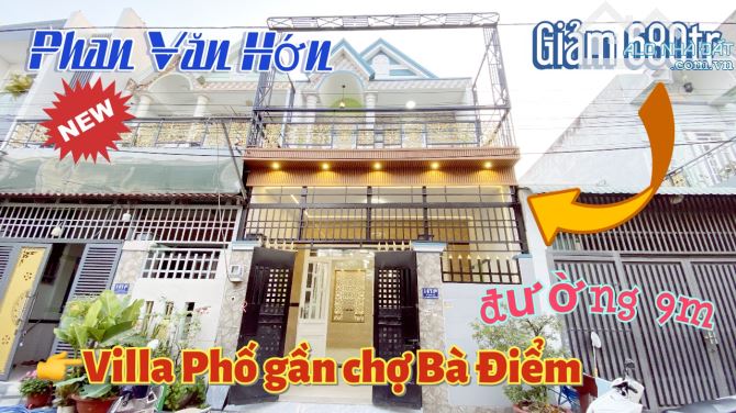 Bán villa mini xinh 5,33 x 15,03M Sát chợ Bà Điểm Hóc Môn.