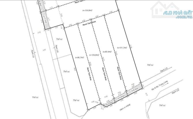 Bán Lô đất 418m2 ngang 16.2m hẻm 7m Nơ Trang Long, P.7, Bình Thạnh, 12.4x24m, 130tr/m2