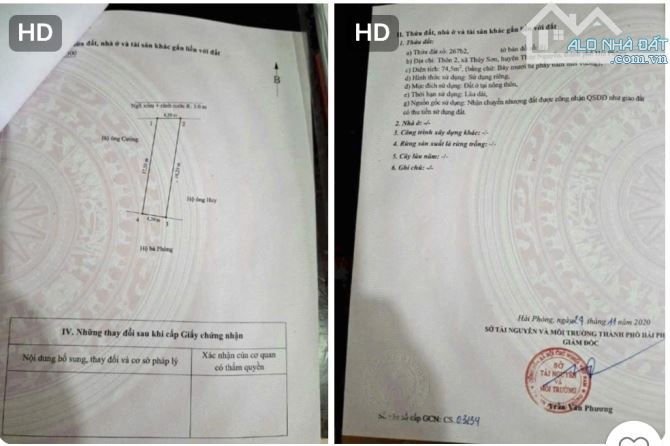 Bán 74m đất Thuỷ Sơn - Thuỷ Nguyên - cạnh khu tái định cư 👉 giá 2,xx tỷ - 1