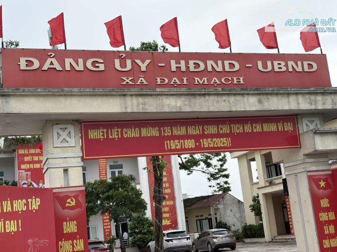 [HẠ CHÀO 500 TRIỆU] 40tr/m2 -107.5M2 ĐẤT ĐẠI MẠCH ĐÔNG ANH-Ô TÔ CAMRY NGỦ TRONG ĐẤT - 1