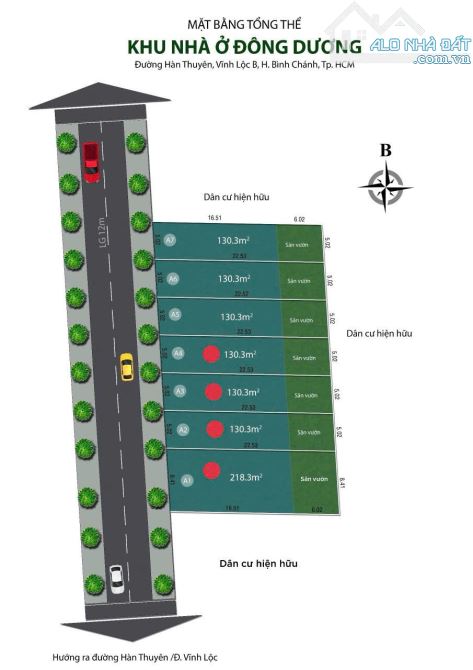 Bán Đất Khu Phân Lô F0 - Đông Dương - Hàn Thuyên - 5 x 26m - 3.2 Tỷ - 1