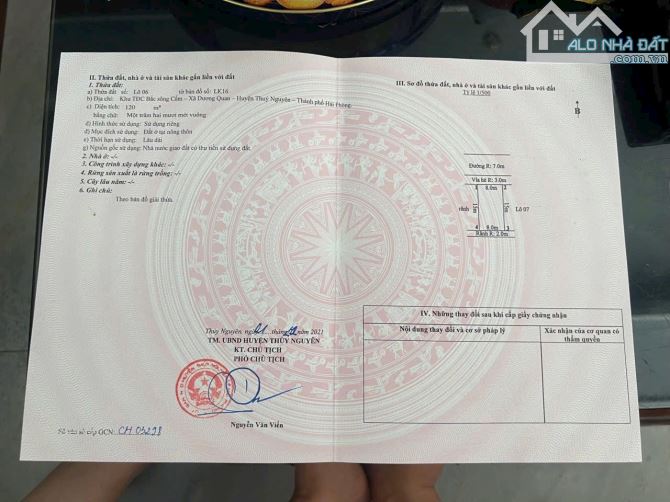 🍁Nhà tại TĐC 120m mặt tiền 8m - Áp Tràn - Dương Quan.. 🍁Căn nhà gồm 4 phòng ngủ , phòng - 1
