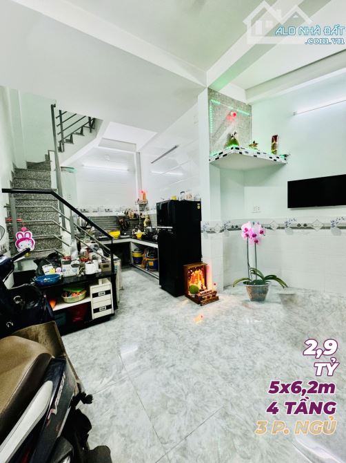 CHỈ 2,9 TỶ NHÀ 4 TẦNG 5,1x6,2m CĂN GÓC 2 MẶT HẺM 3m ĐOÀN VĂN BƠ QUẬN 4 - 1