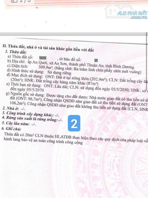 Bán đất 25.9x31m, mặt tiền An Sơn 1 p.An Sơn gần vành đai 3 - 3