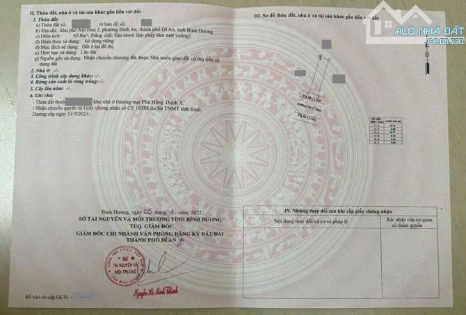Đất khu dân cư Phú Hồng Thịnh, phường Bình An, Tp Dĩ An. 3,35 tỷ - 4