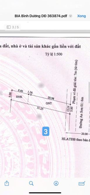 Bán đất 25.9x31m, mặt tiền An Sơn 1 p.An Sơn gần vành đai 3 - 6