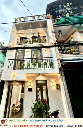 BÁN gấp NHÀ 3 TẦNG MỚI giáp Q1– HXH LÊ VĂN DUYỆT – DTSD 90M2 – GIÁ TỐT 5.35 TỶ - tặng NT