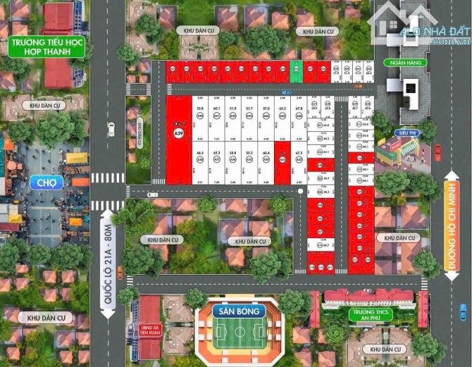 Bán đất ODT TT Ba Hàng Đồi Hòa Bình, DT từ 65m2, MT 5m, Giá F0, ngay đường mòn HCM, Sổ đỏ - 1