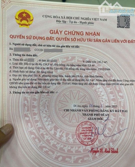 Đất mặt tiền gần BigC GO, phường Đông Hòa, TP Dĩ An. - 3