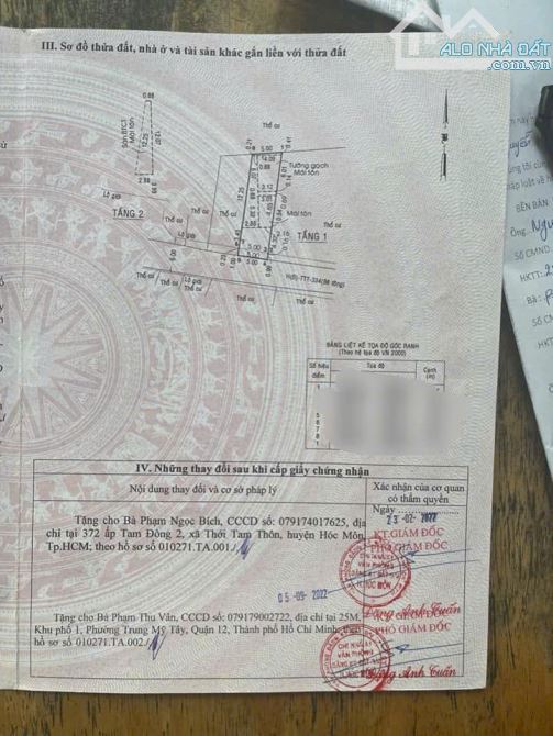 Bán nhà riêng 1 trệt 1 lầu, SHR, Thới Tam Thôn, Hóc Môn. Giá 1,1 tỷ - 5