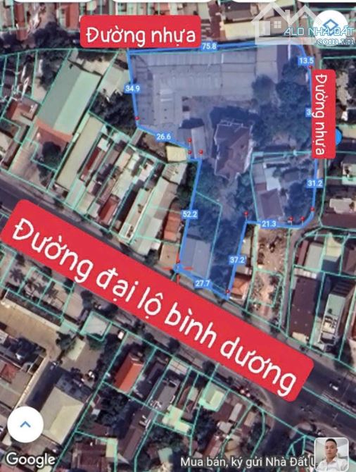 Đất MT QUỐC LỘ 13 : 5,500M2 Thổ cư 2100m2 ngang 27m - 7