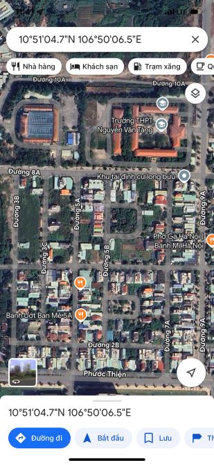 Lô đất mặt tiền đường 1A long thạnh mỹ 100m, kinh doanh tốt