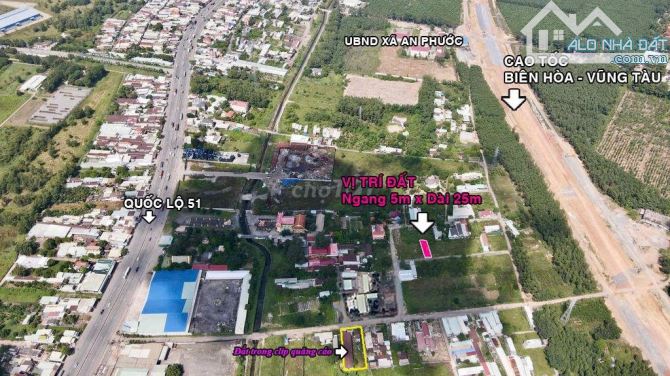 Bán thửa đất ngay trung tâm An Phước, cách QL 51 vài trăm mét