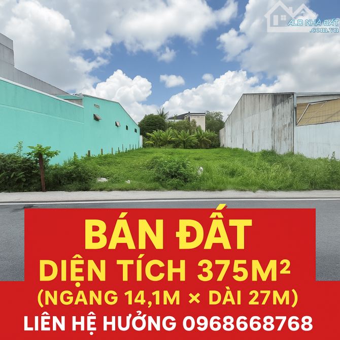 Bán Đất Vườn Lài Q12 - 375M2 ( 14,1 x27m ) Hẻm Nhựa 6M -  Chỉ 20,6Tỷ.