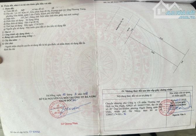 Bán đất đường Phan Thị Nể, dt:105m2 ,thông biển Nguyễn Tất Thành - 1