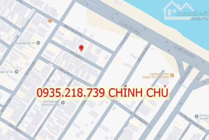 Bán Đất đường HOÀ MINH 7, quận Liên Chiểu. SÁT BIỂN NGUYỄN TẤT THÀNH. 4,27 TỶ TL