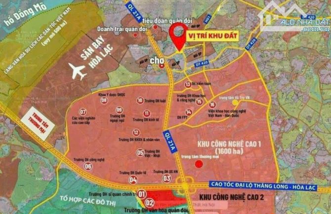BÁN LÔ ĐẤT ĐẸP – FULL THỔ CƯ – MẶT ĐƯỜNG ĐỒNG TRẠNG, CỔ ĐÔNG, SÁT CNC HÒA LẠC